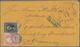 Vereinigte Staaten Von Amerika: 1861, Envelope Bearing Washington 12 C Black And 3 C Red Tied By Bar - Used Stamps