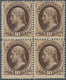 Vereinigte Staaten Von Amerika: 1873, 10c. Brown Block Of Four, Mint Never Hinged, Few Toned Gum Spo - Gebraucht
