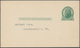 Vereinigte Staaten Von Amerika - Ganzsachen: 1921 Commercially Used Postal Stationery Card With Addi - Other & Unclassified