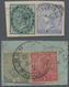 Zanzibar: 1865-1921 INDIA Used In ZANZIBAR: Group Of 19 Indian Stamps Used And Cance4lled By Various - Zanzibar (...-1963)