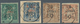 Zanzibar: 1897, 2 1/2 A On 5 C, 2 1/2 A On 15 C, 3,50 A On 30 C And 4,50 A On 40 C Overprint Stamps - Zanzibar (...-1963)