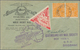 Raketenpost: ROCKET MAIL: 1835, Cover Fraser Island - "SS Maheno" Used With 1/2d KGV Pair With Viole - Andere & Zonder Classificatie