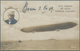 Zeppelinpost Deutschland: 1909, LZ 5 (Z II) / Bonn 5.8.: Zeppelin-Fotokarte V. Der Heeresüberfahrt M - Airmail & Zeppelin