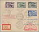 Zeppelinpost Europa: 1931, 30 K To 2 P Complete Set Zeppelin-stamps On Cover ZEPPELIN POLARFAHRT Fro - Sonstige - Europa