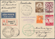 Zeppelinpost Europa: 1934. Ungarn/Weihnachtsfahrt: Reco-Luxuskarte Als Nachbringe-Bordpost Mit Bestä - Sonstige - Europa