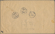 Bodenseeschiffspost: 1899, 5-LÄNDER-FRANKATUR Mit 12 Verschiedenen Marken Auf Einschreibebrief Von L - Andere & Zonder Classificatie