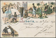 Schiffspost Deutschland: 1898/99, "DEUTSCHE SEEPOST HAMBURG-WESTAFRIKA" Oval Ship Postmarks On Four - Brieven En Documenten