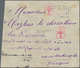 Albanien: 1913, 20 Pa Rose 'double Eagle', Horizontal Strip Of 4, Tied By Violet Cds BERAT/SHQIPENIE - Albanien