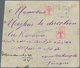 Albanien: 1913, 20 Pa Rose 'double Eagle', Horizontal Strip Of 4, Tied By Violet Cds BERAT/SHQIPENIE - Albania