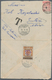 Albanien - Portomarken: 1919, 20q. On 2kr. Orange Oblit. "SCUTARI 10.6.19" On Reverse Of Insufficien - Albanië