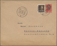 Albanien - Ganzsachen: 1939, 10 Q Brick-red Overprint Postal Stationery Cover With Additional Franki - Albanië