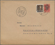 Albanien - Ganzsachen: 1939, 10 Q Brick-red Overprint Postal Stationery Cover With Additional Franki - Albania