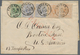 Belgien: 1874, 1 C Green, 2 X 2 C Ultramarine And 2 X 5 C Yellow-brown, Mixed Franking On Wrapper Fr - Andere & Zonder Classificatie