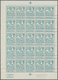 Belgien: 1911, Caritas Issue (type Montald) 5c. Greenish-blue With Opt. ‚1911‘ Complete Sheetlet Wit - Other & Unclassified