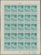 Belgien: 1911, Caritas Issue (type Lemaire) 5c. Greenish-blue With Opt. ‚CHARLEROI 1911‘ Complete Sh - Andere & Zonder Classificatie