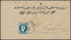 Bosnien Und Herzegowina: 1879, Incoming Mail From Bulgaria: Austrian Levant 10so. Blue, Single Frank - Bosnia And Herzegovina