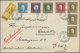 Bosnien Und Herzegowina: 1912, 60h. Franking (few Toned Perfs) At Correct Rate On Registered/Avis De - Bosnia And Herzegovina