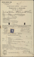 Bosnien Und Herzegowina: 1914, 25h. Ultramarine Oblit. "BOS.GRADISKA 18.VI 14" On Incoming Postal Fo - Bosnië En Herzegovina