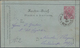 Bosnien Und Herzegowina - Ganzsachen: 1892, 10 H Used Card Letter With Content "K. U. K. MILIT. POST - Bosnië En Herzegovina