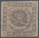 Dänemark: 1857 16s. Greyish Violet, Mint Lightly Hinged With Even Wide Margins All Round, Fresh And - Unused Stamps