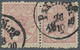 Dänemark: 1870 3s. Lilac Horizontal Pair, 4th Printing, PERF 12½, Used And Cancelled By "PKXP N:r2/1 - Ungebraucht
