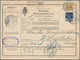 Dänemark: 1913, 120 Öre Mixed Franking On Parcel Card From Kobenhavn To Sweden - Unused Stamps