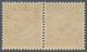 Dänemark - Postfähremarken: 1919 1k. Yellow-brown Horizontal Pair, Left-hand Stamp With Overprint Er - Sonstige & Ohne Zuordnung