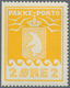 Dänemark - Grönland: 1915, 2 Ore Yellow, Imperforated At Left, Mint Hinged. Michel 300 € For Perfora - Brieven En Documenten