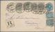 Dänemark - Ganzsachen: 1893: Postal Stationery Envelope 4 (øre) Blue Used Registered From Kolding To - Postal Stationery