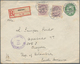 Dänemark - Ganzsachen: 1903 Destination COLOMBIA: Postal Stationery Envelope 5 øre Green Used Regist - Ganzsachen