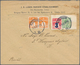 Dänemark - Ganzsachen: 1922, 3 + 5 Öre Postal Stationery Coutout Mixed Franking With 1 Öre Orange Pa - Ganzsachen