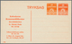 Dänemark - Ganzsachen: 1953, 6 Öre + 6 Öre Orange Service Postal Stationery Postcard From The Commun - Postwaardestukken