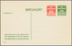 Dänemark - Ganzsachen: 1953, 10 Öre + 2 Öre Green/orange Service Postal Stationery Postcard From The - Postwaardestukken