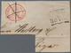 Finnland: 1856, 10kop. Carmine, Fresh Colour And Full To Wide Margins On Large Piece Of Letter, Obli - Gebraucht