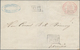 Finnland: 1856 10k. Carmine-rose, Cut Square, Used On Lettersheet From Wyburg To Ekenäs (Tammisaari) - Gebruikt