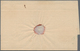 Finnland: 1873, 40 P Brown Ribbed Paper Rouletted C With Blue Circle Cancel WYBORG On Folded Letter - Gebraucht