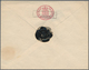 Finnland - Ganzsachen: 1856, 10 Kop Red Postal Stationery Cover Thin Withe Paper With Frame Cancel T - Postwaardestukken