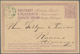 Finnland - Ganzsachen: 1876, 10 P Violet Postal Stationery Card With Blue Small Circle Cancel Of "KE - Postwaardestukken