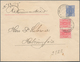 Finnland - Ganzsachen: 1896, 25 P Blue Postal Stationery Cover With Additional Franking 10 P Red Pai - Postwaardestukken