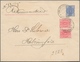 Finnland - Ganzsachen: 1896, 25 P Blue Postal Stationery Cover With Additional Franking 10 P Red Pai - Postal Stationery