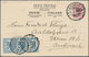 Finnland - Ganzsachen: 1921, 60 P Dark-lilac And 90 P Rose Overprint Postal Stationery Double Cards - Postwaardestukken