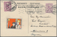 Finnland - Ganzsachen: 1921/1922, 60/60 Lilac Postal Stationery Double Card And 1.20 M On 40 P Rose - Postwaardestukken