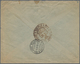 Fiume: 1919, 45 C Orange Single Franking On Registered Letter With Censor Ship To Milano - Fiume