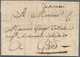 Frankreich - Vorphilatelie: 1735, "DE ROUEN" Handwritten And Tax "6" On Complete Folded Letter To Ga - 1792-1815: Dipartimenti Conquistati