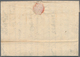 Frankreich - Vorphilatelie: 1735, "DE ROUEN" Handwritten And Tax "6" On Complete Folded Letter To Ga - 1792-1815: Veroverde Departementen