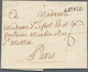 Frankreich - Vorphilatelie: 1751, "S. MALO" One-liner (Lenain No. 9) On Folded Letter To Paris, Rare - 1792-1815: Dipartimenti Conquistati