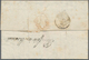 Frankreich - Vorphilatelie: 1843, Folded Letter Written In SMYRNA With Cholera Desinfecting Slots Ad - 1792-1815: Départements Conquis