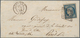 Frankreich: 1850, Ceres 25c. Blue, Fresh Colour And Full To Huge Margins, Single Franking On Letters - Other & Unclassified