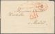 Frankreich: 1851, Folded Letter (without Text) From Paris To Madrid With Red Double Cancel "PARIS FR - Other & Unclassified