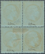 Frankreich: 1865, Napoleon Dentele 1c. "mordore" On Bluish, Block Of Four In Fresh Intense Colour An - Other & Unclassified